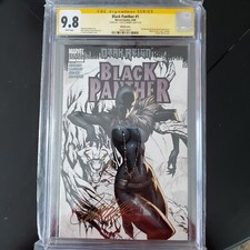 Black Panther 1 CGC 9.8 SS J Scott Campbell Sketch Variant Shuri MCU Wakanda picture