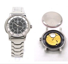 BVLGARI Solotempo Ladies Quartz Black Dial 29mm SS Watch Excellent Condition picture