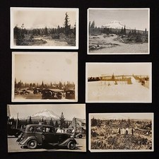Lot of 11 Photos of Government Camp. Mt. Hood, Oregon. Circa 1910's-40's. picture