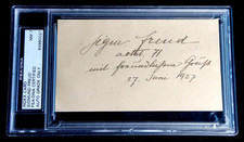 DR. SIGMUND FREUD SIGNED ORIGINAL 1927 POSTCARD PSA/DNA CERTIFIED AUTOGRAPH AUTO picture