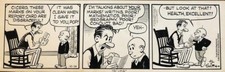 Mutt & Jeff by Al Smith- Original 1964 3-Panel Daily Cartoon Strip picture
