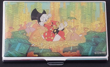 DISNEY Uncle Scrooge RARE & NEW 1989 Laminated Business Card Holder Acme Studio picture