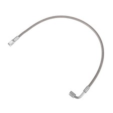 VekAuto AN3 Braided Steel Turbo Oil Feed Line 90 Degree to Straight Hose End,... picture