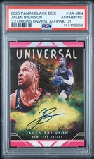 2025 PANINI BLACK BOX #UA-JBN JALEN BRUNSON 1/1 PSA AUTHENTIC picture