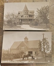 2 1908 G BAISLEY FAIRLAWN BRONX RPPC New York City Thaddeus Wilkerson POST CARDs picture