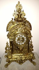 Antique large Tiffany & Co. NEW YORK Gothic ornate BRONZE FIGURAL CLOCK picture