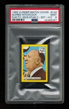 PSA 9 ALFRED HITCHCOCK 1966 Vlinder Film Stars Card HIGHEST EVER GRADED 1/1 picture