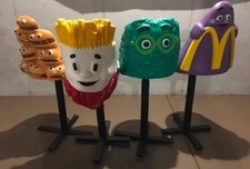 🍔 Vintage McDonalds Chairs Playland Play Place McDonaldland Playground picture
