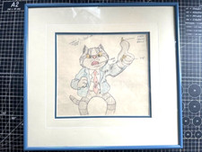 Original Fritz The Cat Model Sheet Matted And Framed With COA Bakshi picture