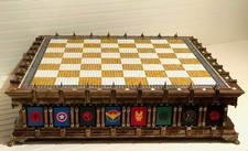 Marvel vs. DC Illuminated Colosseum Chess Board picture