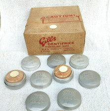 Antique D W Gibbs Dentifrice Toothpaste Cardboard England Unused 9 Boxes CB335 picture