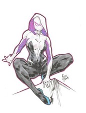 Spider Gwen Original Art | Kilo Harrison | Marvel Comics Spiderman Spiderverse picture