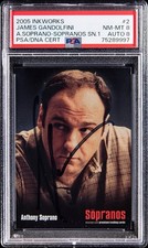 2005 Inkworks Sopranos Season 1 #2 Tony Soprano PSA 8 AUTO RC James Gandolfini picture