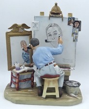 Norman Rockwell Self Portrait 1978 Saturday Evening Post by Gorham *NIB* 10.5