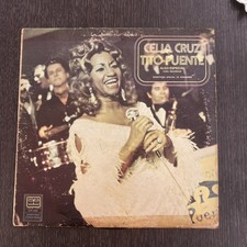 RARE VINTAGE LP VINYL AUTOGRAPH BY CUBAN CELIA CRUZ AND PUERTO RICAN TITO PUENTE picture