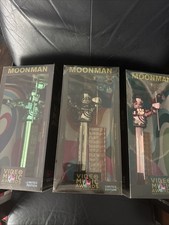 3 Rare MTV Moonman Giant Pez 12” Tall Bronze Pink Green VMA Limited Edition picture