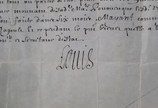 1632 King Louis XIII Signed Royal Brevet to Balthazar d’Agoult Baron d’Ollieres picture