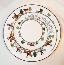 Vintage Dinner Plate Coalport Staffordshire Hunting Scene – 1960s picture