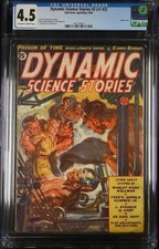 Dynamic Science Stories 1939 April CGC. Norman Saunders devil and Hitler cover. picture