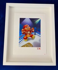1/1 GPK Hulk Hogan Final Card Art Painting COA #16 Garbage Pail Kids WWE WWF WCW picture