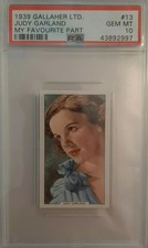 1939 Gallaher My Favourite Part JUDY GARLAND ROOKIE RC PSA 10 Wizard Oz LOW POP picture