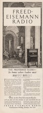 1926 Freed Eisemann Radio Receivers Brooklyn NY Antique 1920s Magazine Ad picture