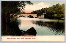 Stone Bridge Built 1835 Henniker NH C1909 DB Postal Obsolete Postcard P15 picture
