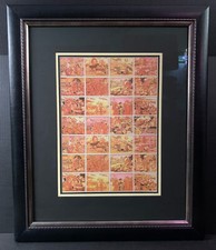1938 R69 Gum Inc Horrors Of War Framed Proof Uncut Panel-Very Rare picture
