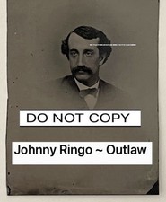 Antique Johnny Ringo Gunfighter Tintype Real Photo. Wild West Prize RARE Photo picture