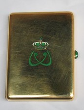 KING FAROUK  OF EGYPT 18K  FRENCH ENAMELED BOUCHERON CIGARETTE BOX (MUST SEE) picture