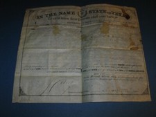TEXAS LAND GRANT 1856 SIGNED GOVERNOR PEASE picture