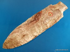 Super Fine Massive Authentic 8 Inch MO Benton Point Pictured Arrowheads SCA COA picture