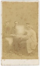 John Beattie Spirit Photograph Seance Bristol 1872 CDV Ghost Psychic Occult picture