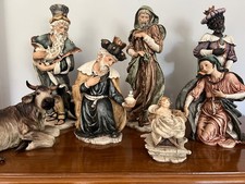 Rare Vintage Guiseppe Armani Large Nativity Set - Hand painted procelain - 8 pc picture