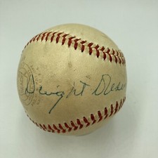 President Dwight D. Eisenhower Single Signed American League Baseball JSA COA picture