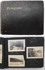 1920s antique PHOTO ALBUM lynn ma WILLIAM CLARK camp wellesley winona providence picture