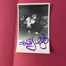 richard crazy legs colon signed post card picture