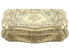 Antique German 14k Gold Snuff Box Circa 1850 picture