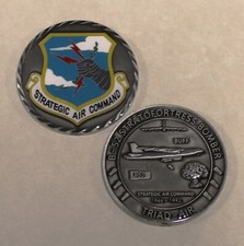 Strategic Air Command SAC B-52 Bomber B53 Nuclear Bomb Air Force Challenge Coin picture