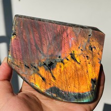 716g Natural Multicolor Light Labradorite Quartz Crystal Polishing Specimen picture
