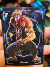 2023 Cardsmiths Street Fighter Series 1 Sapphire Refractor Gemstone #1 Akuma 1/5 picture