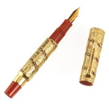 Omas Jerusalem 3000 Fountain Pen Sterling Silver & Gold Plated Vermeil  In Box picture