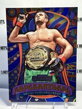 2026 Panini Contenders PFL Usman Nurmagomedov #12 Supernatural Blue Fireworks picture