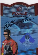 💥 1997 UPPER-DECK SP SPx FORCE #SF-1 Jeff Gordon 56/100 autograph signed picture