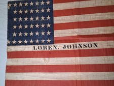 Antique Authentic 44 Star American Flag 1891-1896  picture