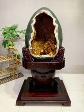 1102lb Natural High grade citrine Crystal Church Cathedral Geode dinosaur egg picture