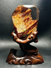 2.5LB Top Natural Colourful ghost phantom Quartz Crystal Mineral specimen+base picture