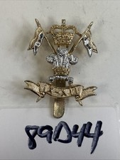 British 9th/12th Royal Lancers Prince of Wales Cap Badge Hat Slide Clip 89D44 picture