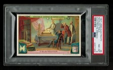 PSA 8 NIKOLA TESLA 1907 Liebig Card #6 FRENCH - THE HIGHEST EVER GRADED 1 of 1 picture
