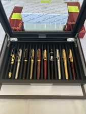 Collection of 10 Louis Cartier Fountain Pens, 18K EF, F, M Nibs-Mint picture